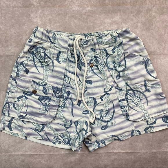 Tommy Bahama Swim Trunks Men's M Blue Relax Lobster All Over Print Beach Shorts - Picture 3 of 16